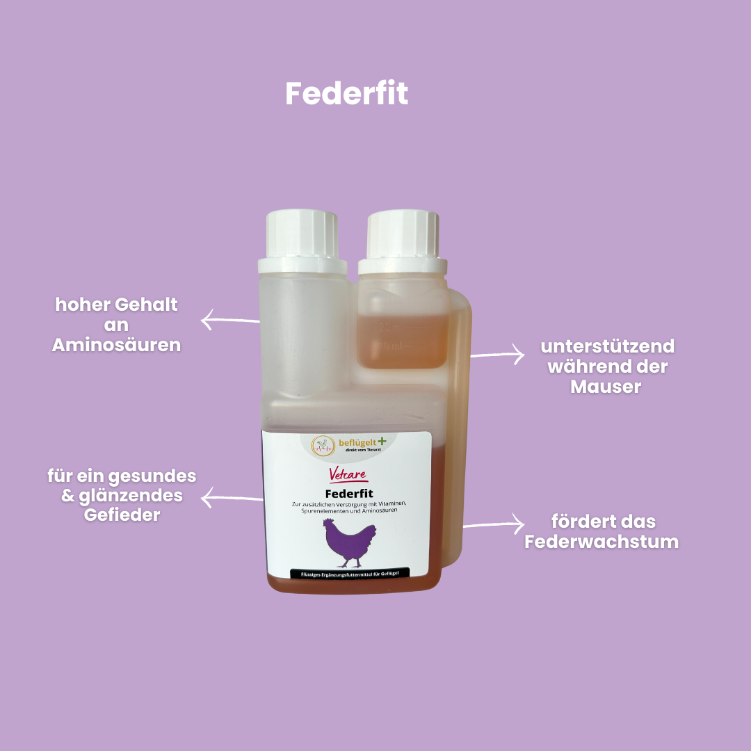Federfit für gesundes und glänzendes Gefieder