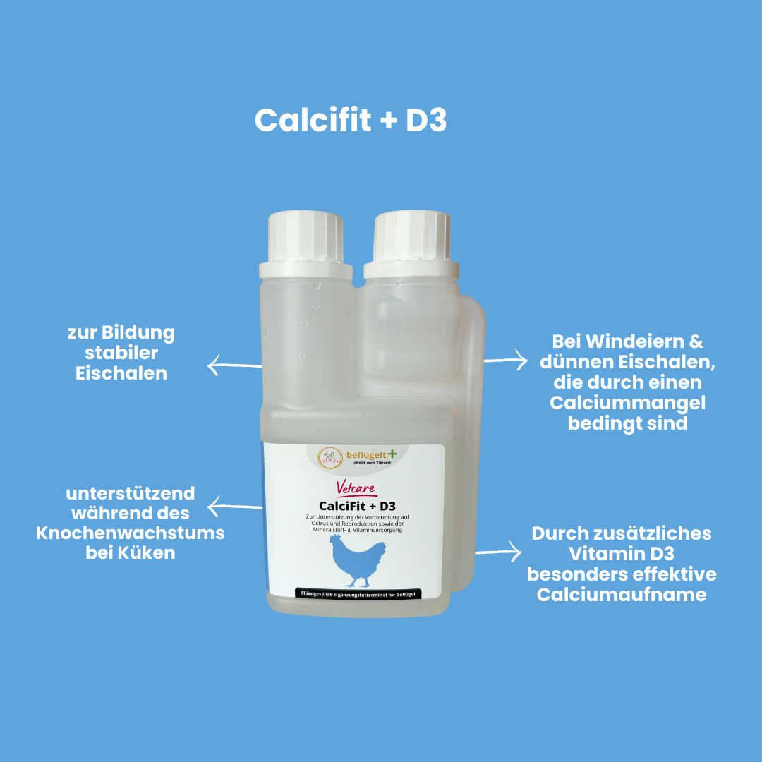 Calcifit + D3 für stabile Eischalen und ausgeglichenes Wachstum