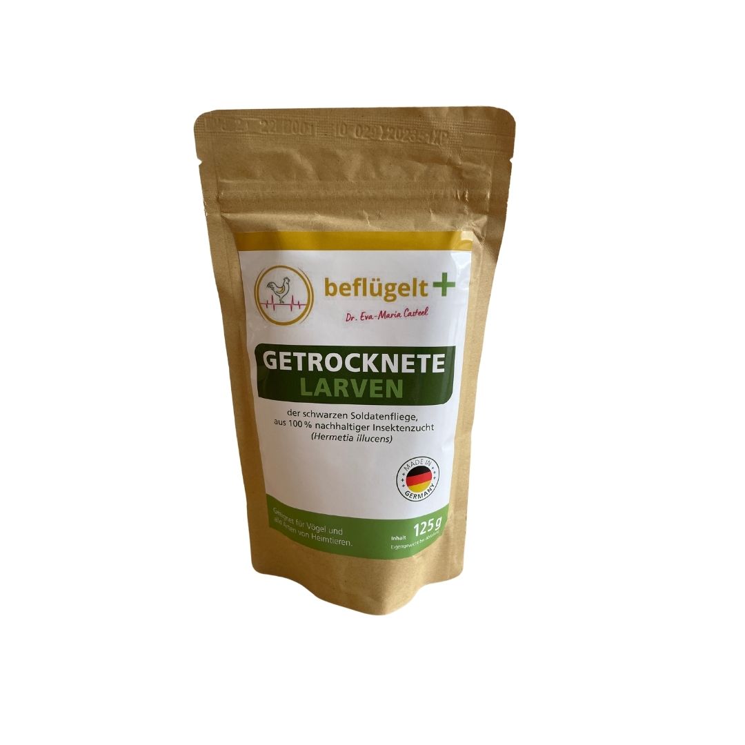 Getrocknete Larven 125 g I beflügelt +®
