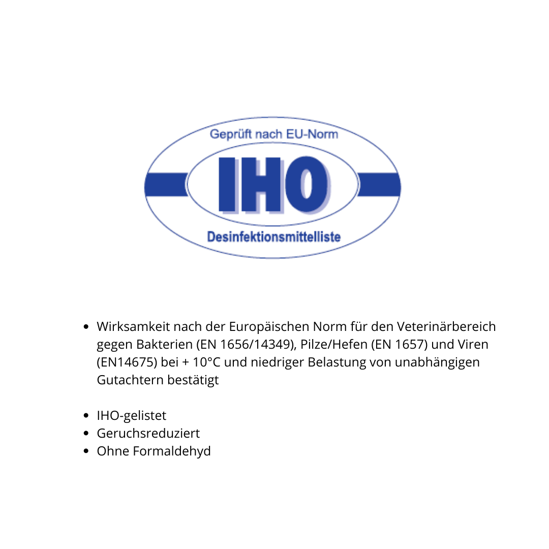 Rhodasept Desinfektion gegen Bakterien und Viren für den Hühnerstall