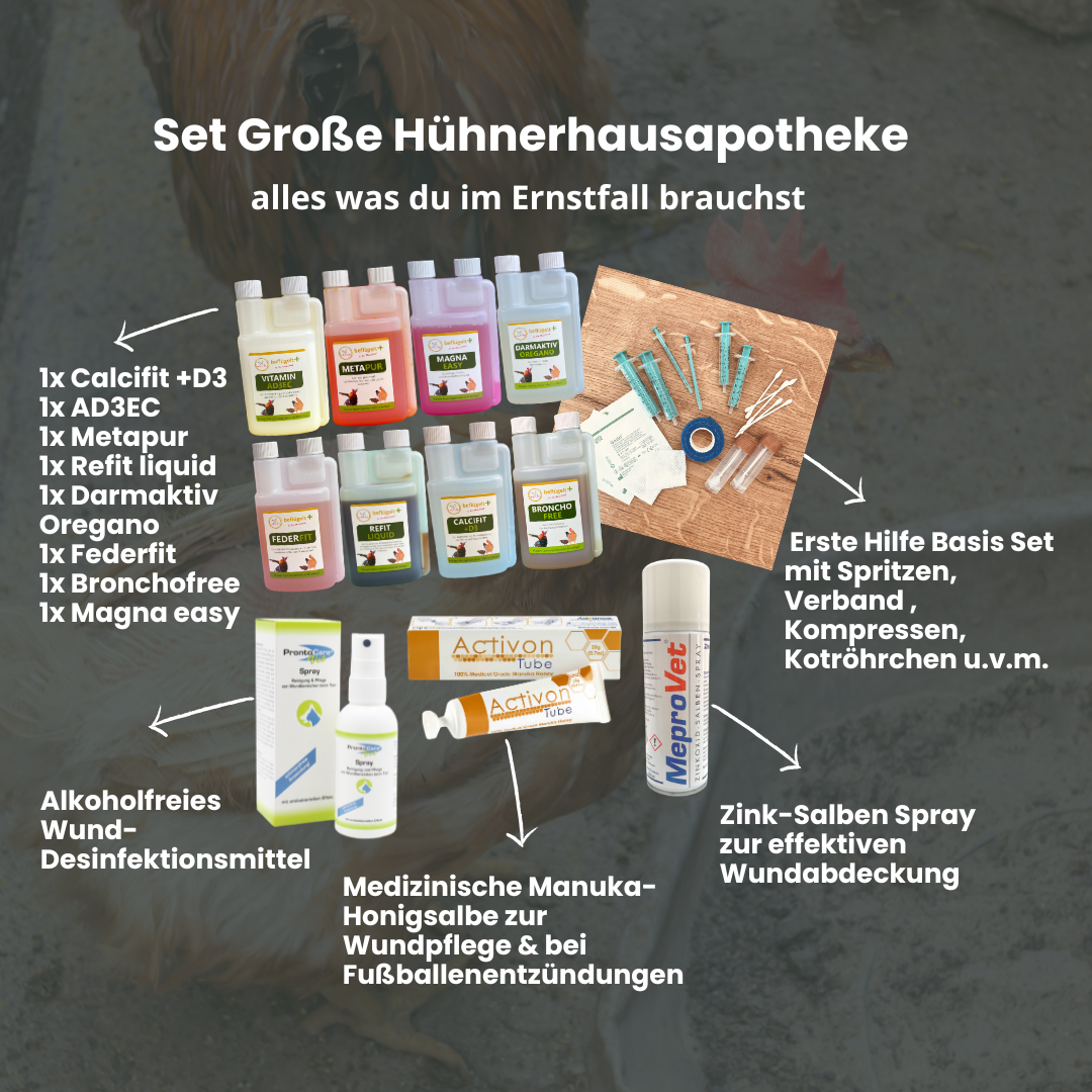Set Große Hühnerhausapotheke
