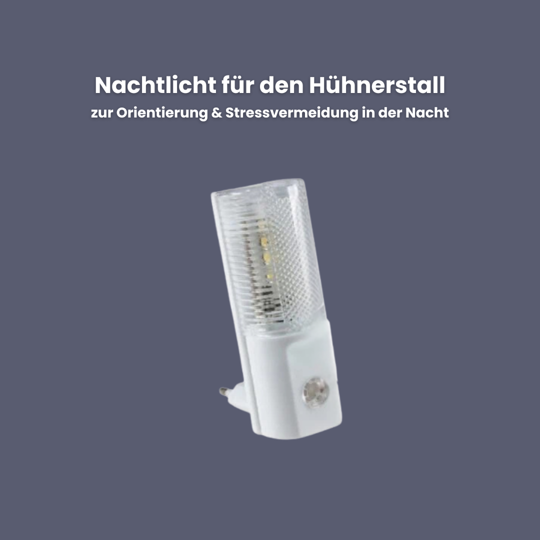 LED Nachtlicht für den Hühnerstall - zur Orientierung & weniger Stress in der Nacht