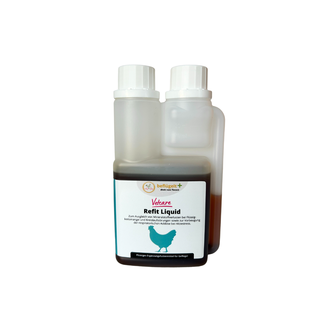 Refit Liquid Elektrolyte für Hühner bei Kreislaufstörungen und zum Ausgleich von Flüssigkeitsmangel