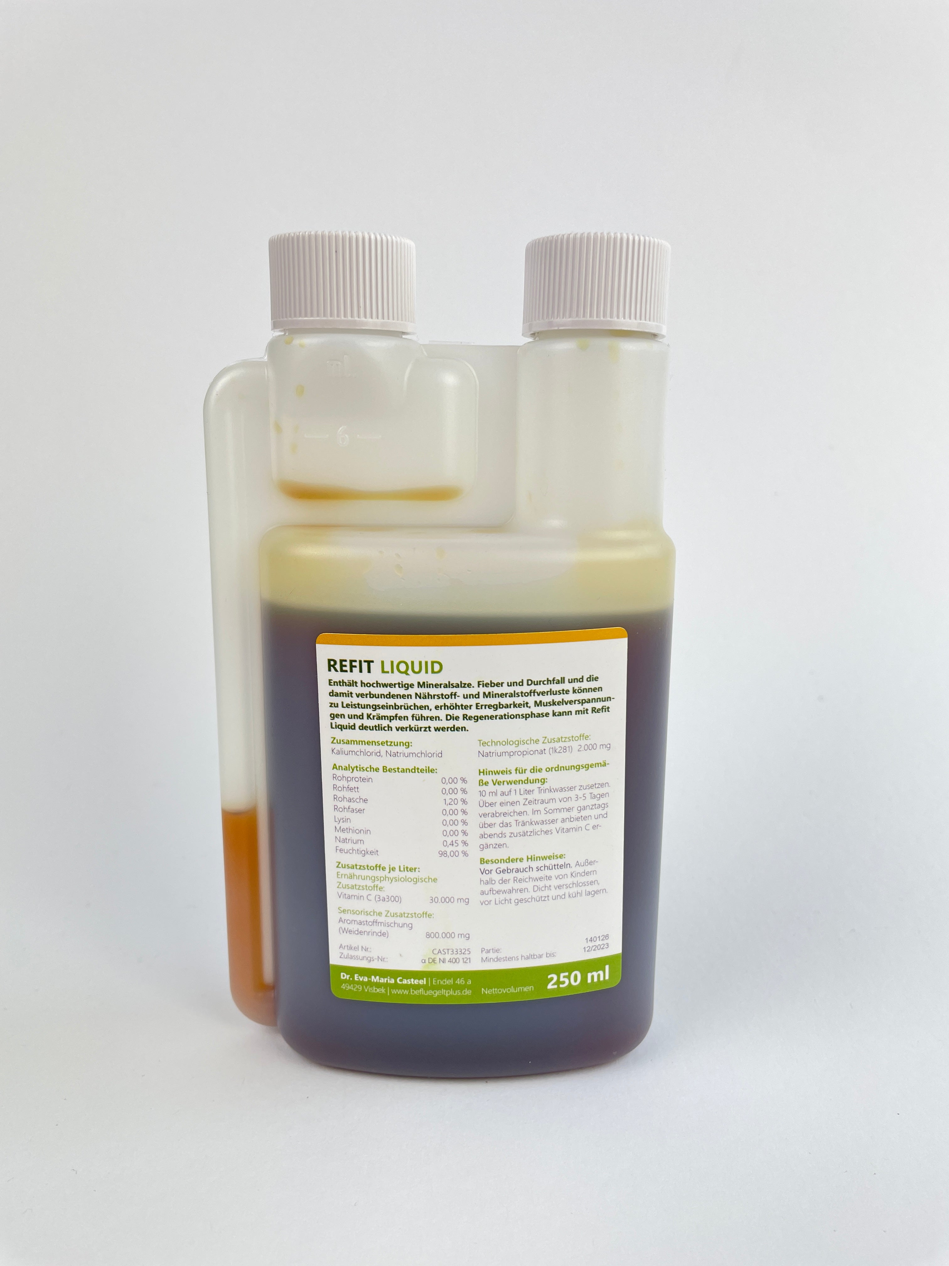 Refit Liquid Elektrolyte für Hühner bei Kreislaufstörungen und zum Ausgleich von Flüssigkeitsmangel